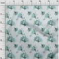 thumbnail image 2 of oneOone Polyester Spandex Baby Blue Fabric Florals Quilting Supplies Print Sewing Fabric By The Yard 56 Inch Wide-Z4I, 2 of 4