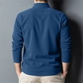 thumbnail image 4 of Men's Quarter Zip Pullover Long Sleeve Mock Neck Casual Fleece Sweater Top, 4 of 5