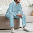 thumbnail image 7 of Sikiie Snowflake Snowing Mens Pajama Set, Soft Warm Long Sleeve Sleepwear, Cozy Button-Down Pjs for Men-Small, 7 of 7
