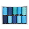 thumbnail image 4 of Sewing Thread Roll,10 Rolls Blue Sewing Blue Sewing Thread Set Blue Sewing Thread Luxury Finish, 4 of 5