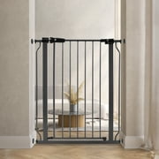 GIANNA Easy WalkThru Safety Gate for Doorways and Stairways, Fits 29.1 - 33.8 Inch Openings, With Auto-Close/Hold-Open Features, 30-inch Tall, Graphite
