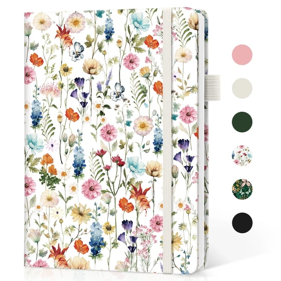 Hardcover Lined Journal for Writing, A5 Notebook College Ruled 160 Pages, Leather Journal for Women & Men, Office, , Home, Garden Multicolor