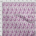 thumbnail image 4 of oneOone Georgette Viscose Fuschia Pink Fabric Asian Paisley With Floral Sewing Craft Projects Fabric Prints By Yard 42 Inch Wide, 4 of 4