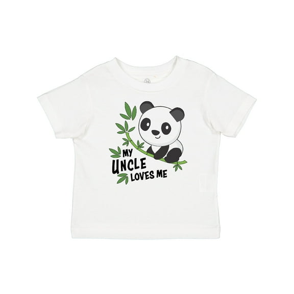 Inktastic My Uncle Loves Me- cute panda Boys or Girls Baby T-Shirt