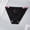 Black, variant on Womens Purple Bikini Panties Floral Trim Low Rise Seamless Ruched Soft Polyamide S-4XL,Size L
