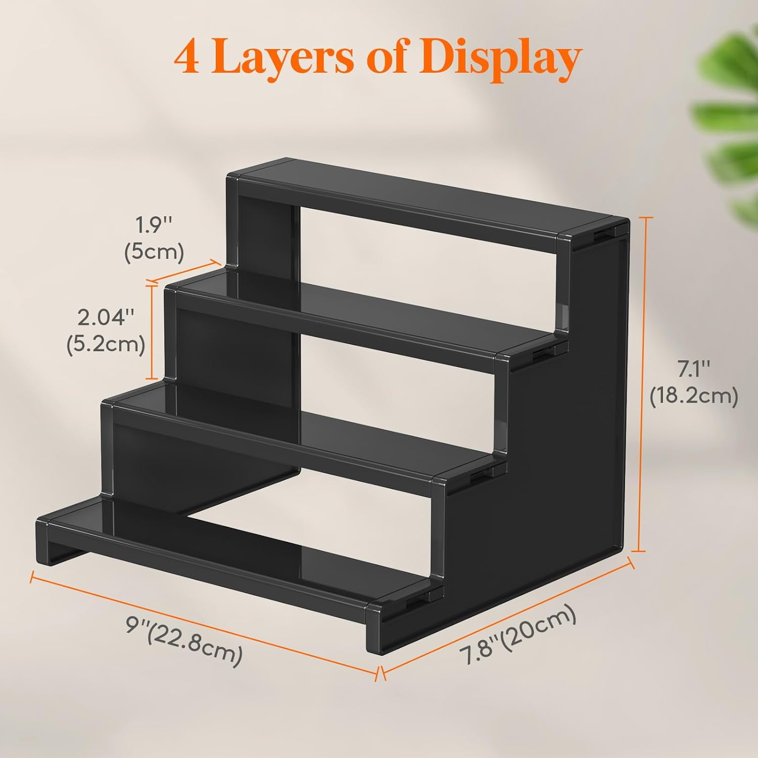 Lifewit Cologne Organizer, 9" Cologne Stand, 4 Tier Perfume Stand Organizer, Bathroom Countertop Organizer