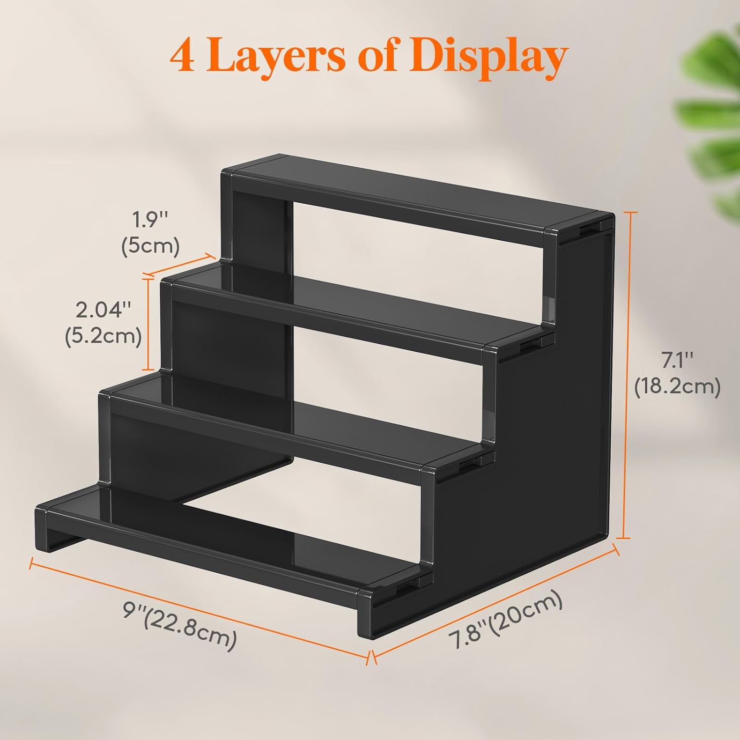 Lifewit Cologne Organizer, 4 Tier, Black photo 4
