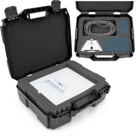 CASEMATIX - Hard Case for Starlink Mini Kit AC Dual Band Wi-Fi System and Accessories - Black