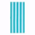 thumbnail image 2 of Mainstays Teal Striped Flat-Woven Fouta Cotton-Blend Beach Towel, 2 of 5