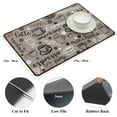 thumbnail image 3 of Coffee Mat 2 pcs 12x19 Inch Coffee Bar Mats Absorbent Non Slip Rubber Coffee Maker Mat for Countertop Coffee Bar Accessories Espresso Coffee Mat Dish Drying Mat Waterproof Heat Resistant, Khaki, 3 of 6