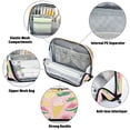 thumbnail image 4 of Standing Pencil Case with Base Large Capacity Stationery Pouch Pen Bag with Zipper for Women Men Watermelon Pineapple, 4 of 7