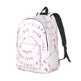 thumbnail image 2 of Xecao Breast Cancer Awareness (4) for Canvas College Laptop Backpack, Durable Rucksack Travel Notebook Bag School Backpack Book Bag for Men Women, 2 of 8