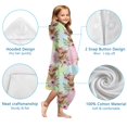thumbnail image 7 of Colorful Highland Cow Flower Pattern Hooded Bath Towel，60"x35" for Ages 3 To 12 Kids, Quick Dry Lightweight Soft Microfiber Hood Beach Towel Cover Up for Kids, 7 of 7