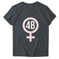 thumbnail image 2 of Fiudx Camisetas para Mujer Blusa de Manga Corta con Estampado de Moda para Mujer, Divertida Camiseta con Cuello Redondo, 2 of 3