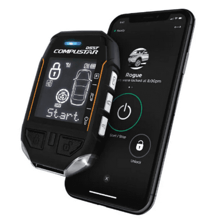 Compustar - 2-Way LCD Upgrade Kit for Remote Start System with LTE Module - Black
