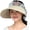 Khaki, variant on CoCopeaunts Visor Hat for Women Women Wide Brim Sun Hat Retro Ethnic Summer Cap Foldable Beach Hat 2023