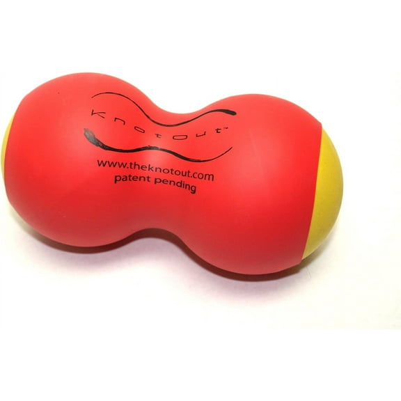 Balanced Body KnotOut, Pilates Roller for Muscle Relief, Physical Therapy Muscle Massage Roller, Post-Workout Deep-Tissue Roller, Large, Red