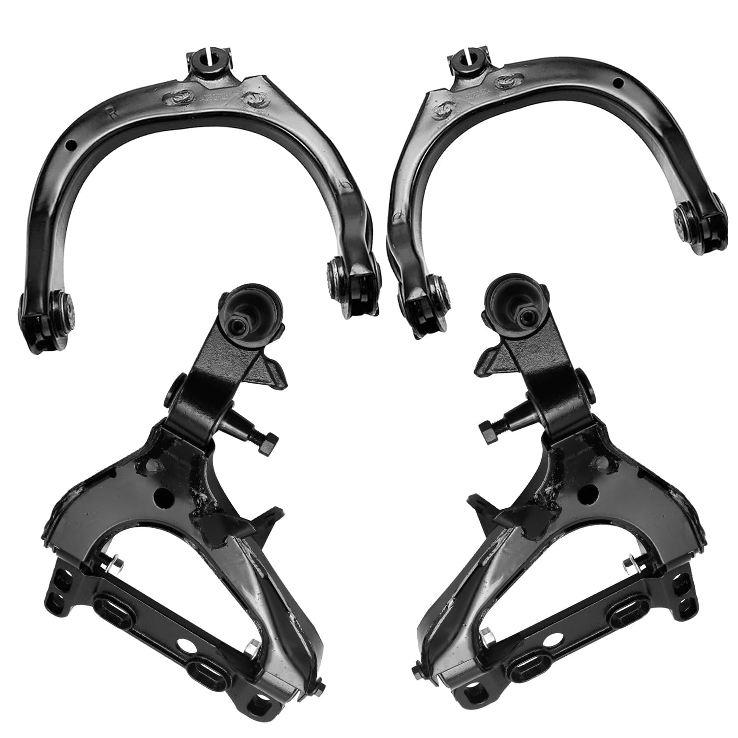 Detroit Axle - Suspension Kit for Buick Rainier Chevy Trailblazer EXT GMC Envoy XL XUV Saab 9-7X Isuzu Ascender Olds Bravada, Control Arms Struts Ball Joints Tie Rod Boots & Bellows Shocks Sway Bars