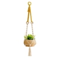 thumbnail image 1 of Ilios Innova | Colgante Decorativo Boho Beige para Maceta, soporte artesanal tejido a mano en algodón, decoración colgante para plantas de interior y exterior., 1 of 9