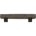 thumbnail image 2 of Ekena Millwork 6"H x 8"D x 48"W Knotty Pine Faux Wood Fireplace Mantel Kit with Ashford Corbels, Natural Honey Dew, 2 of 10