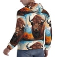 thumbnail image 6 of Sikiie Oil Painting Style Iceberg Yak Men's Hoodie, Essentials Hoodie, Sweatshirt, Pullover Hooded Sweatshirt for Men-Small, 6 of 7