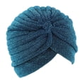 thumbnail image 5 of Eoperou Women Men Hat Shiny Beanie Middle East Area Traditional Layered Solid Color Thick Vintage Unisex Windproof Hair Protection Adult Cap, 5 of 8