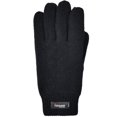 thumbnail image 2 of Bruceriver Men Pure Wool Knit Gloves with Lining and Elastic Rib Cuff, 2 of 5