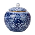 thumbnail image 1 of Ceramic Ginger Jar Antique Porcelain Jar Tea Canister Flower Vase Decorative Jar Style C, 1 of 8