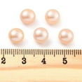 thumbnail image 4 of 11pairs Grade 6A Cultured Freshwater Pearl Beads Half Drilled Half Round Beads Pink 8~8.5x6mm Hole: 1mm, 4 of 5