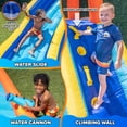 thumbnail image 4 of Sportspower Big Wave II Inflatable Water Slide with Climbing Wall & Splash Pool, Backyard Water Park for Kids, Blow Up Waterslide, Water Balloons Included, 4 of 8