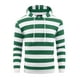 thumbnail image 5 of SUÉTER DE HOMBRE INSPIRE CHIC Sudaderas con Rayas con Bolsillo Frontal y Capucha con Cordón de Manga Larga 2XL Verde Blanco, 5 of 6