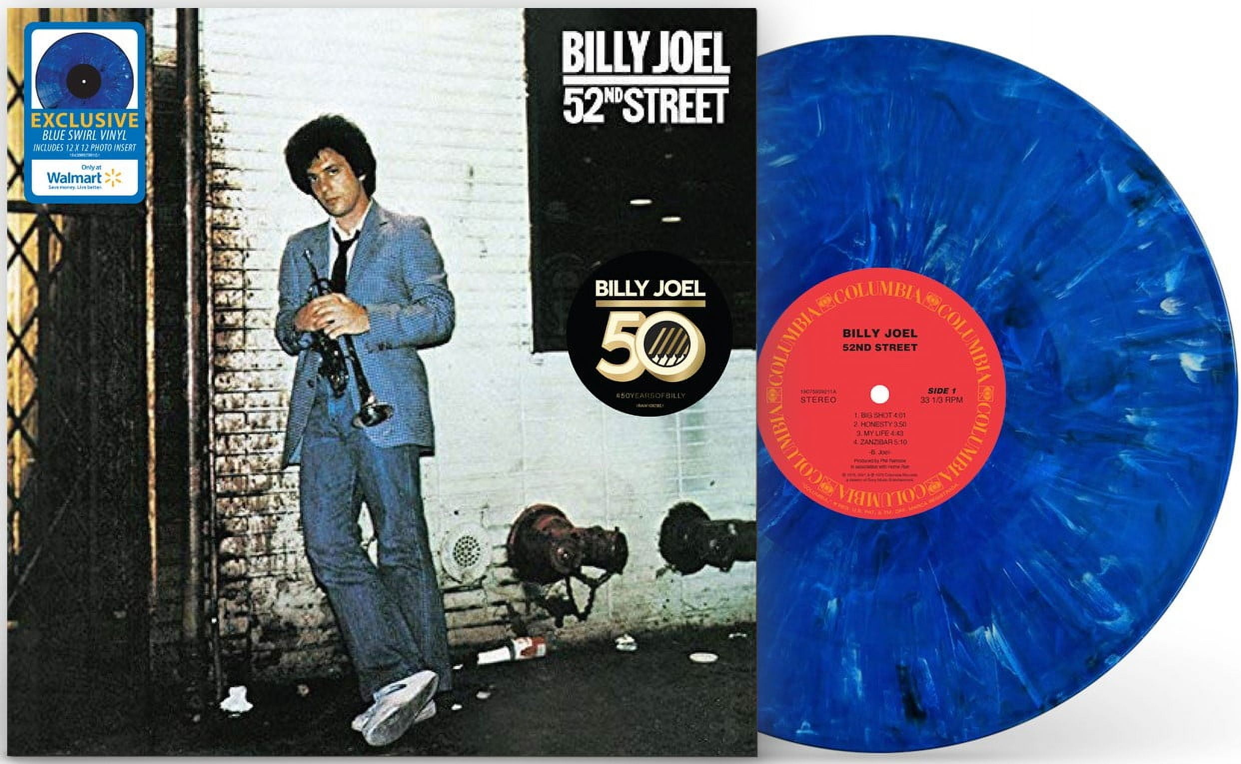 Exclusive Billy Joel - 52nd Street Blue Swirl Vinyl Record
