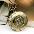 thumbnail image 3 of MKHSQHDG Today's Deals Personalized Pattern Vintage Quartz Roman Numerals Pocket Watch, 3 of 8