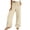 Beige_CA01, variant on Resicozy Linen Pants Women Summer Lounge Beach Vacation Palazzo Trousers Travel Pant Comfy Plus Size Clothes with Pockets Beige XL
