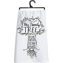 Primitives by Kathy 26945 Lol Cotton Dish Towel, My Family Tree