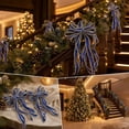 thumbnail image 4 of Christmas Ribbon Wreath Bows for Front Door and Tree Decor, Sturdy Polyester, Indoor Outdoor Holiday Decoration, Assorted Colors, 2-Pack, 4 of 6
