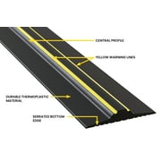 ¾” High Garage Door Threshold Seal Kit 123 Length | Flexible PVC | Complete Kit Includes 2 Adhesives | GaraDry