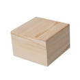thumbnail image 4 of Wooden Storage Box Container Organizer Box for Home Organization Art Hobbies 12cmx12cmx8cm, 4 of 8