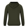 thumbnail image 3 of Ecqkame Men's Classic Soft Knitted Cardigan Sweaters Clearance New Fashion Casual And Winter Men's Long Zipper Sweater Sleeve Thin Velvet Sweater Coat Men Army Green XXXL, 3 of 3