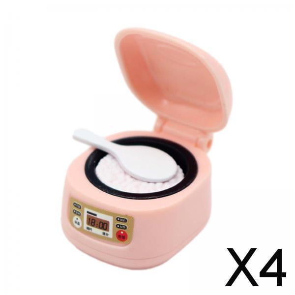 4x Juego de Accesorios de Cocina de Imitación para Niños, Escena de Vida de Simulación, Paisaje, Utensilios de Cocina, Juego de Cocina de Imitación Pa 4 piezas