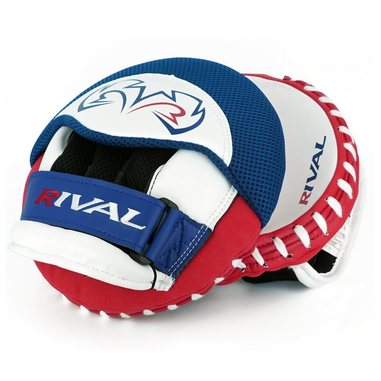 RIVAL Boxing RPM5 2.0 Parabolic Punch Mitts - Red/White/Blue