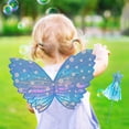 thumbnail image 4 of Butterfly Costume Wing Fairy Dress Up Sparkling Blue, 4 of 7