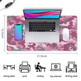 thumbnail image 5 of Pink Gray Camouflage&nbsp;mouse Padswaterproof,rubber+multispandexnon Slip the Camouflage SeriesmousepadDesk Pad for Office Home Game 31.5x15.7inches, 5 of 7
