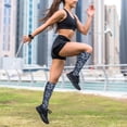thumbnail image 6 of Lsque Dragon Pattern Sport Compression Socks for Men & Women 15-20 mmHg Knee High Nurse Pregnant Running Medical and Travel Athletic, 6 of 6