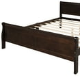 thumbnail image 6 of Holaki Full Size Wood Bed with Headboard for Kids, Walnut, 6 of 7