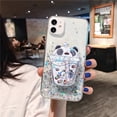 thumbnail image 1 of Funda de teléfono de silicona suave con purpurina dinámica de dibujos animados para Samsung Galaxy S20 FE S23 S21 S22 S10 Plus S9 S8 Note 20 U, cubierta líquida Fivean unisex, 1 of 2