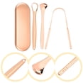 thumbnail image 3 of Tongue Scraper, Reduce Bad Breath (Travel Cases Included), Stainless Steel Tongue Cleaners, 3 of 5