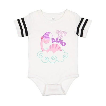 

Inktastic Dad s Lil Dino with Cute Pink Baby Dinosaur Gift Baby Boy or Baby Girl Bodysuit