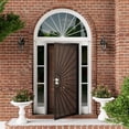 thumbnail image 2 of 36" X 80" Prehung Door Security door Universal/Reversible Hinging Surface Mount Steel Security Door With Perforated Metal Screen With Lock, 2 of 5