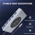thumbnail image 3 of 15 In 1 Usb C Hub Adapter Usb-c Docking Station With 4k Hdmi Vga Rj45 Wireless Charger 100w Pd Sd Tf For Macbook Pro Huawei Mate, 3 of 5